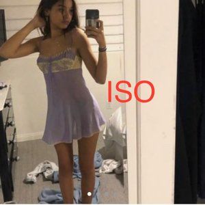 ISO victoria's secret sheer lace silk chemise slip
